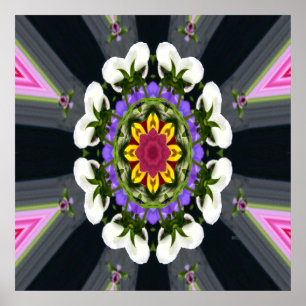 Wreath of Pansies... Poster