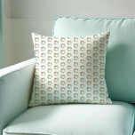 Wreath Pattern Cushion<br><div class="desc">Add a bit of farmhouse charm to your home decor in a fun minimalist style. This Christmas throw pillow makes a sweet housewarming gift for the holidays. My unique design features a simple watercolor wreath pattern. To see more Christmas decor and decorations in my holiday collection visit www.zazzle.com/vginvites</div>