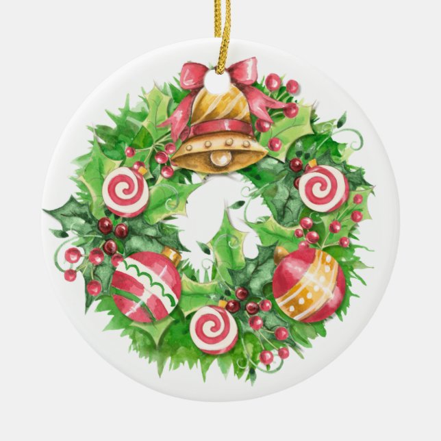 Wreath - SRF Ceramic Tree Decoration (Front)