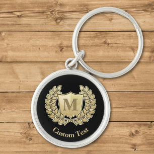 Wreath with Shield Key Ring