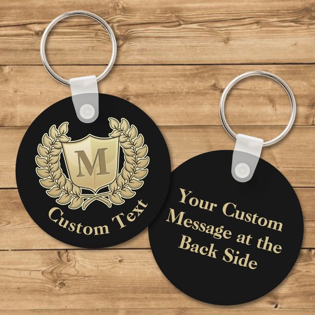 Wreath with Shield Keychain (Creator Uploaded)