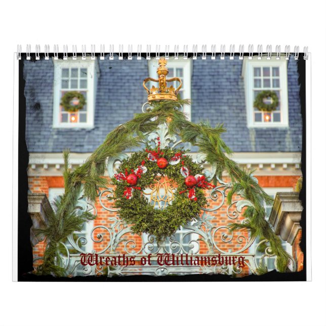 Wreaths of Colonial Williamsburg Calendar (Cover)
