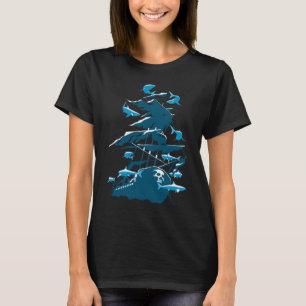 Wreck Diving And Sharks T-Shirt