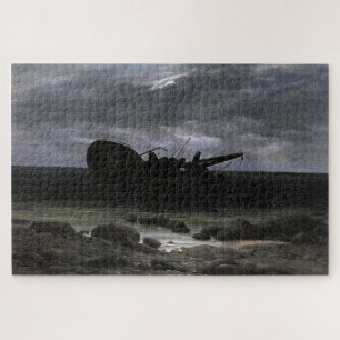 Wreck in the Moonlight – Caspar David Friedrich Jigsaw Puzzle