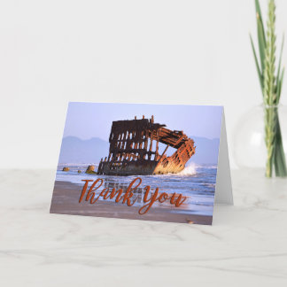 Wreck of the Peter Iredale Photo Thank You Card