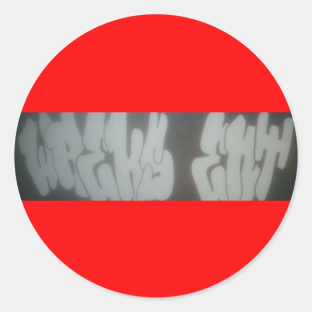 WREKS ENT CLASSIC ROUND STICKER (Front)