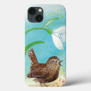 Wren Bird Sing at Dawn In the Spring iPhone 13 Case