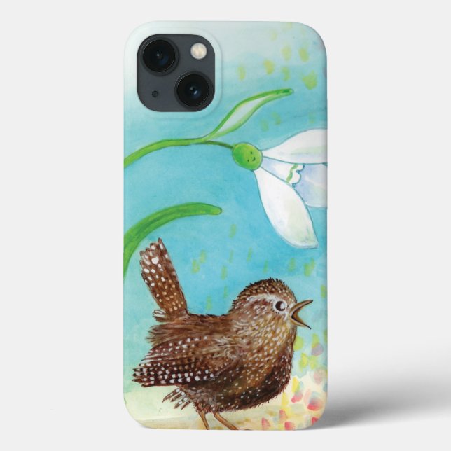Wren Bird Sing at Dawn In the Spring   Case-Mate iPhone Case (Back)