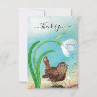 Wren Bird Sing at Dawn In the Spring