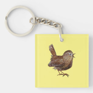 Wren Bird (Troglodytes Troglodytes)  Key Ring