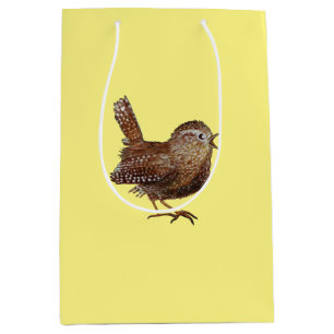 Wren Bird (Troglodytes Troglodytes)   Medium Gift Bag