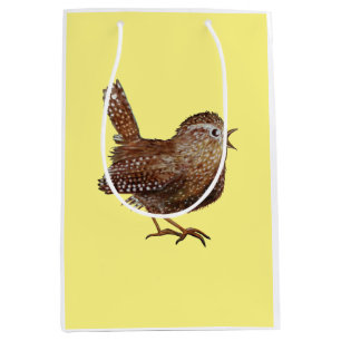 Wren Bird (Troglodytes Troglodytes) Medium Gift Bag