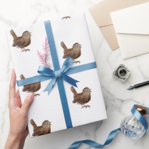 Wren Bird (Troglodytes Troglodytes)   Wrapping Paper