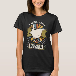 Wren Bird Vintage Classic Retro Animal T-Shirt