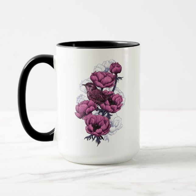 Wren bouquet mug (Left)