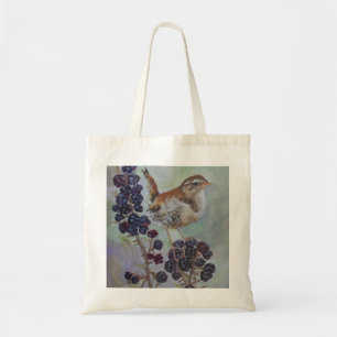 Wren & Brambles artwork by Joanne Casey Tote Bag