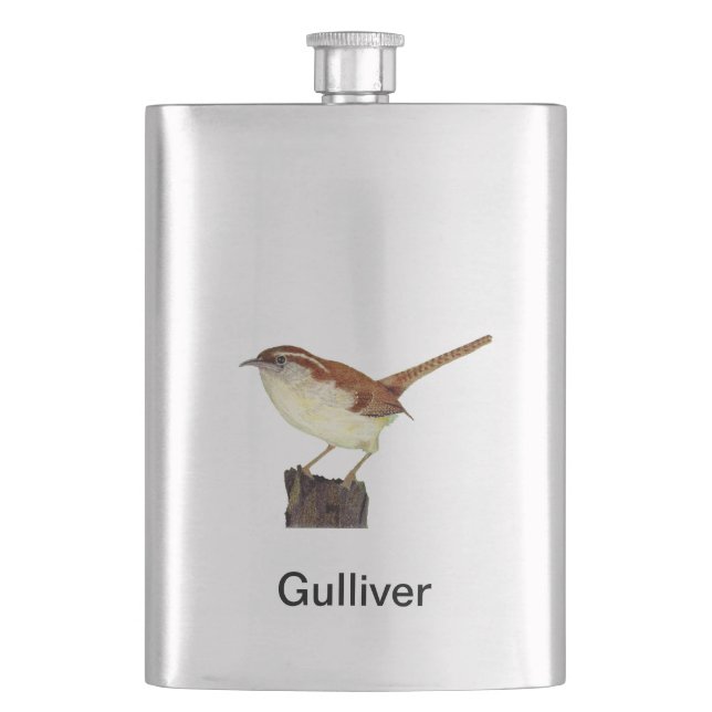 Wren Hip Flask (Front)