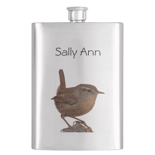 Wren Hip Flask (Front)