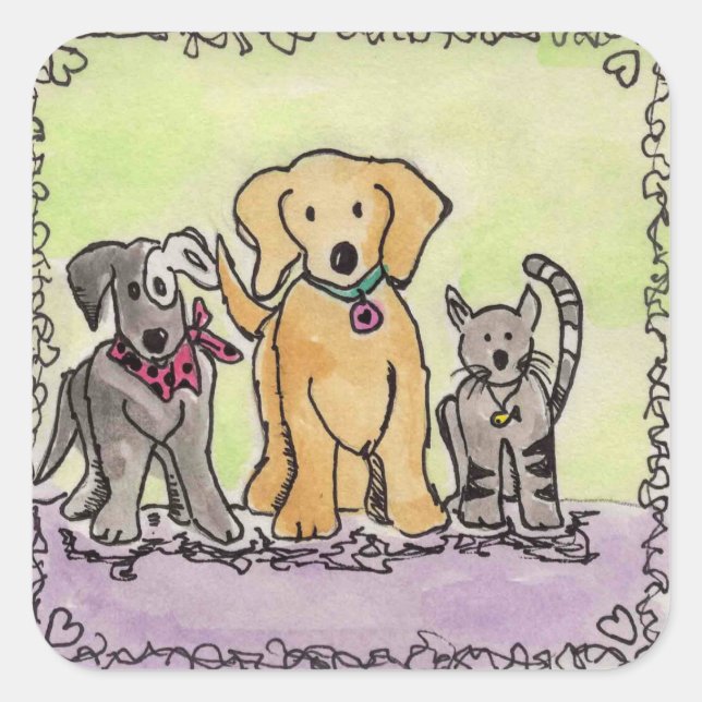 Wren, Robby and Jay Sticker (Front)