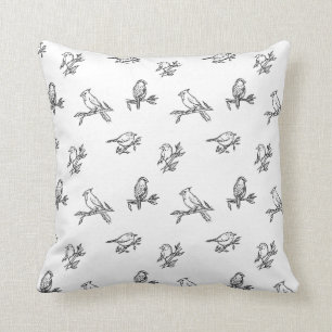 Wren Sparrow Cardinal Bird Small Bird Cushion