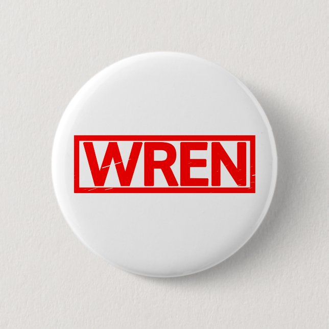 Wren Stamp 6 Cm Round Badge (Front)