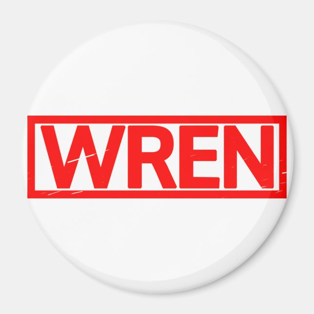 Wren Stamp Magnet (Front)