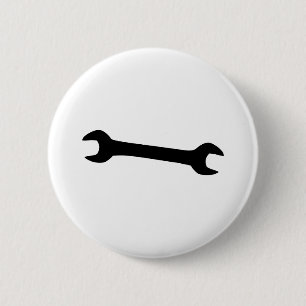Wrench 6 Cm Round Badge