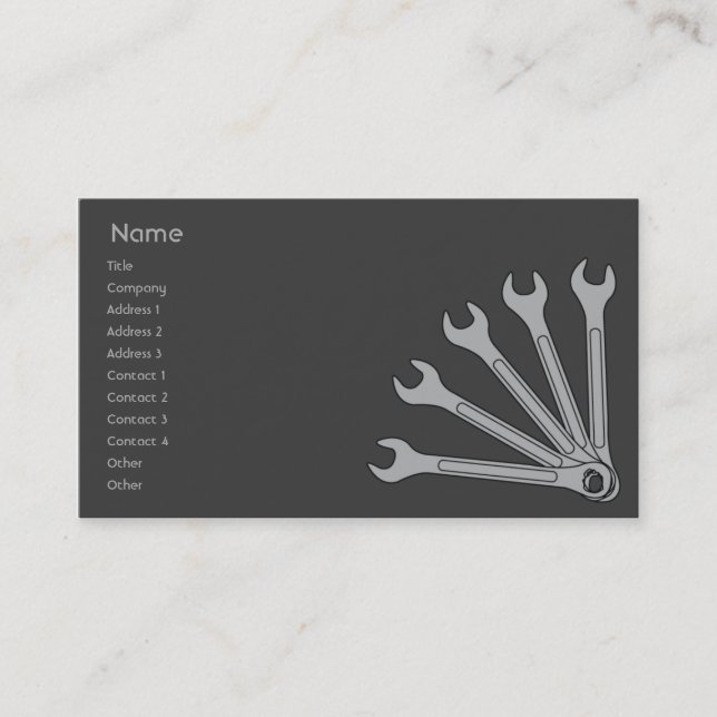 Wrench - Business Card (Front)