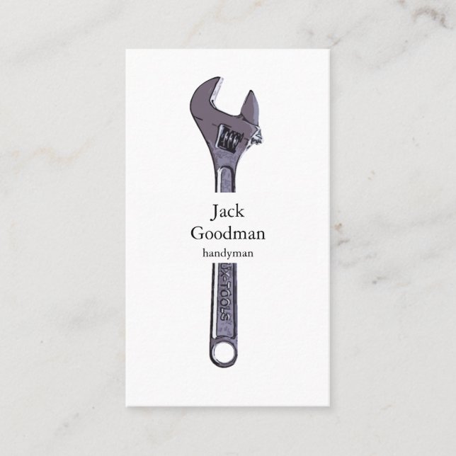wrench business card (Front)