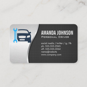 Wrench Car Auto Services Business Card