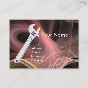 WRENCH METAL MECHANICS,PLUMBERS Monogram Business Card