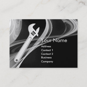 WRENCH METAL MECHANICS,PLUMBERS Pearl Paper Business Card