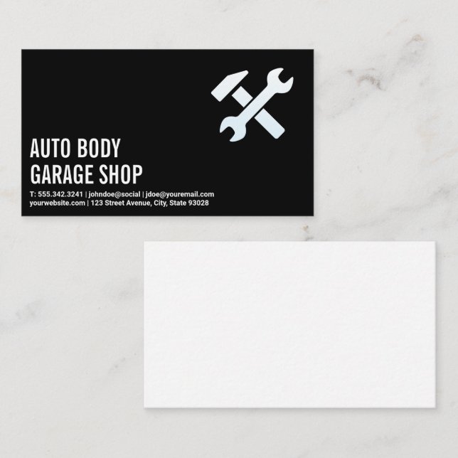 Wrenches and Hammer Business Card (Front/Back)