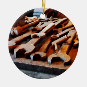 Wrenches Ceramic Tree Decoration