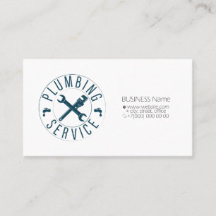 Wrenches for plumbing service business card