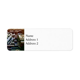 Wrenches in Machine Shop Return Address Label