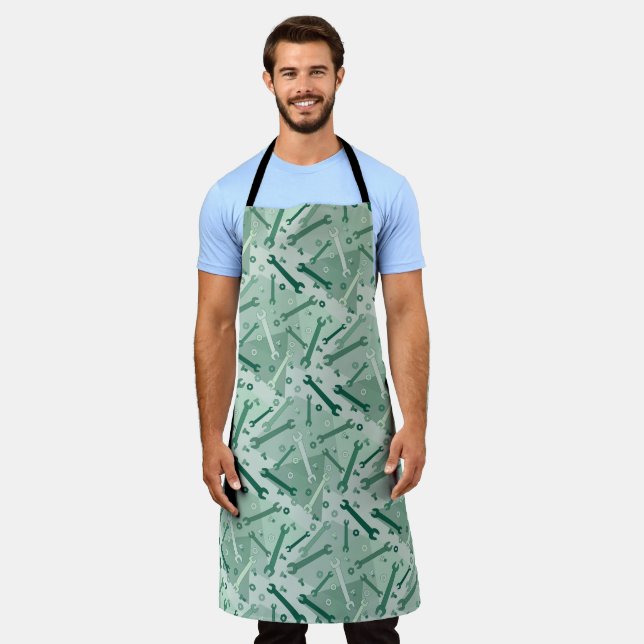 Wrenches, Nuts and Bolts Apron (Worn)