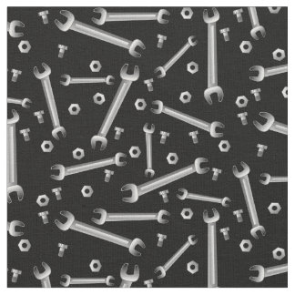 Wrenches Nuts and Bolts Fabric