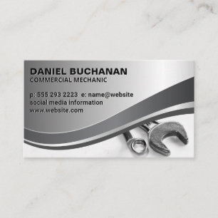 Wrenches Tool   Mechanic Hardware Business Card