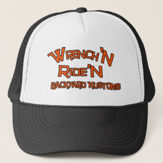 Wrench'N Ride'N Back Yard Kustoms Trucker Trucker Hat