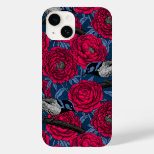 Wrens in the peonies Case-Mate iPhone 14 case