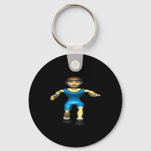 Wrestler 2 key ring