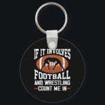 Wrestler Footballer Men Women Funny Football Wrest Key Ring<br><div class="desc">Wrestler Footballer Men Women Funny Football Wrestling Fans</div>