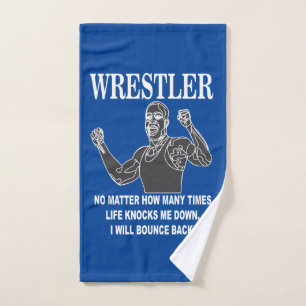 Wrestler Inspirational Wrestling  Hand Towel