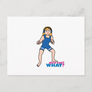 Wrestler - Light/Blonde Postcard