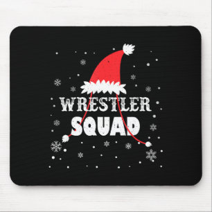 Wrestler Squad Christmas Wrestling Matching Xmas  Mouse Pad