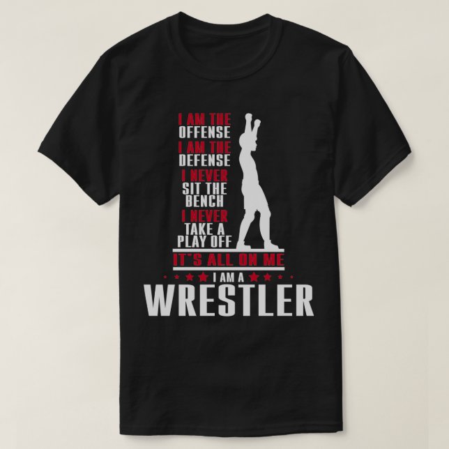 Wrestler Wrestling Cute Gift For Wrestler T-Shirt (Design Front)
