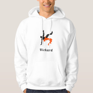 Wrestler Wrestling Silhouettes Sport Custom Name Hoodie