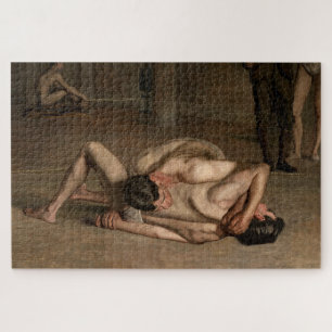 Wrestlers (by Thomas Eakins) Jigsaw Puzzle