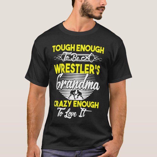 Wrestler's Grandma Wrestling T-Shirt (Front)